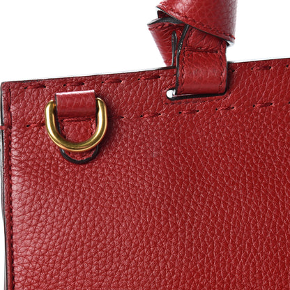 Gucci Calfskin Small GG Marmont Top Handle Bag Vulcanic Red 14 of 18