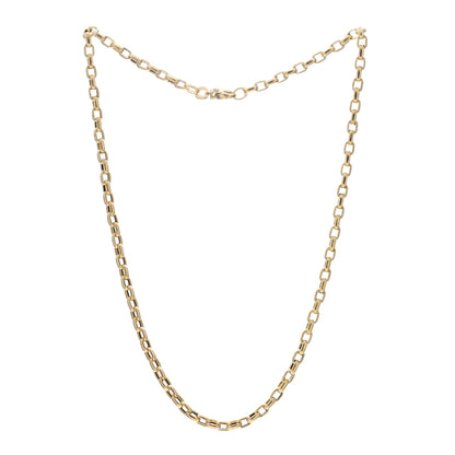 Roberto Coin 18K Yellow Gold Square Link Necklace 17" 3 of 4