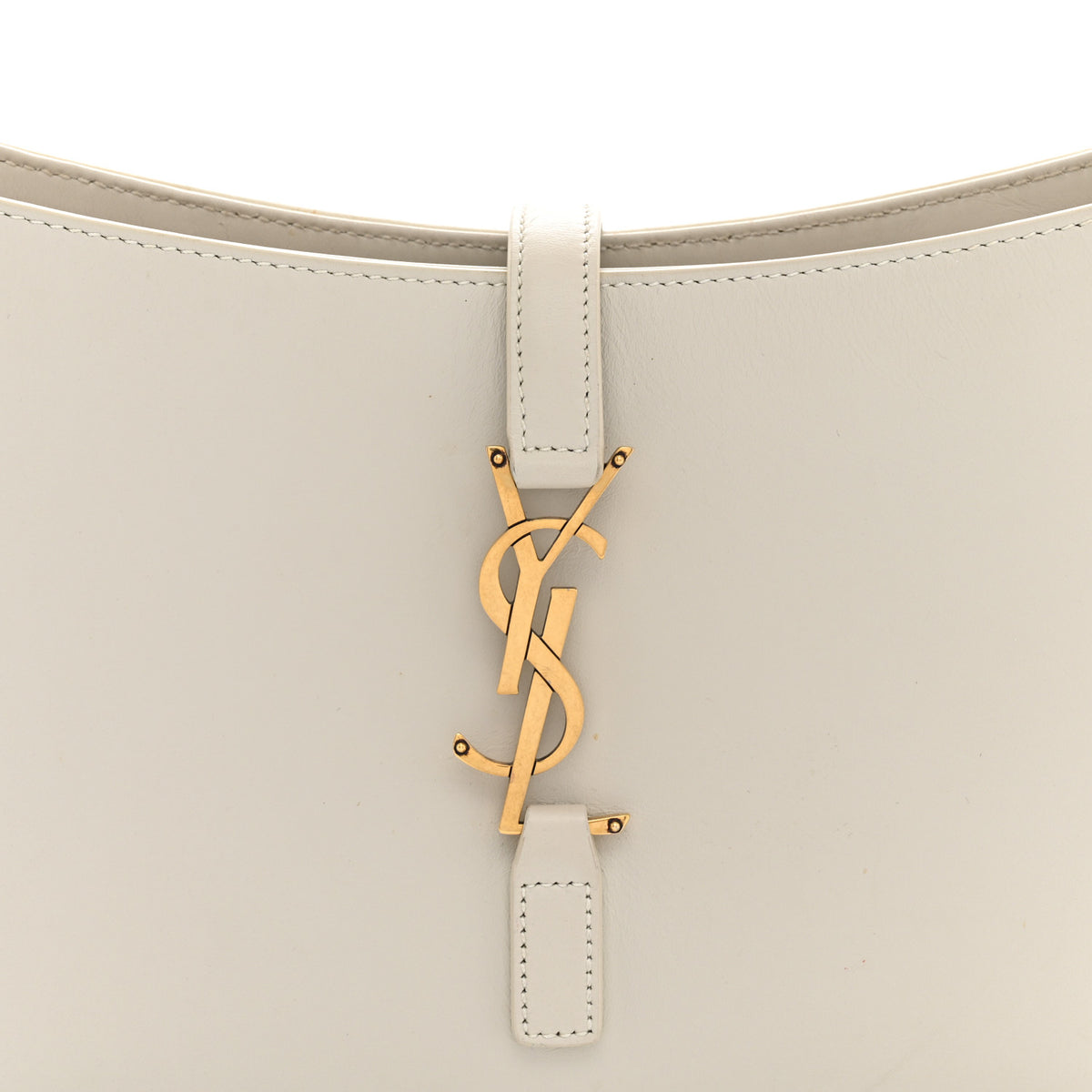 Saint Laurent Smooth Calfskin Le 5 A 7 Hobo Crema Soft 8 of 14