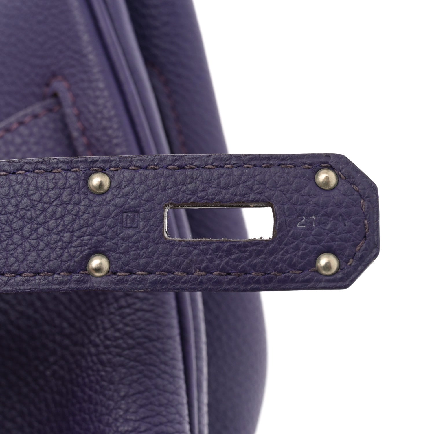 Hermes Taurillon Clemence JPG Birkin II 42 Iris 7 of 12