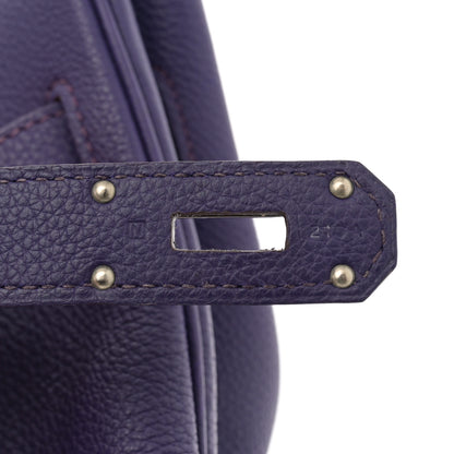 Hermes Taurillon Clemence JPG Birkin II 42 Iris 7 of 12