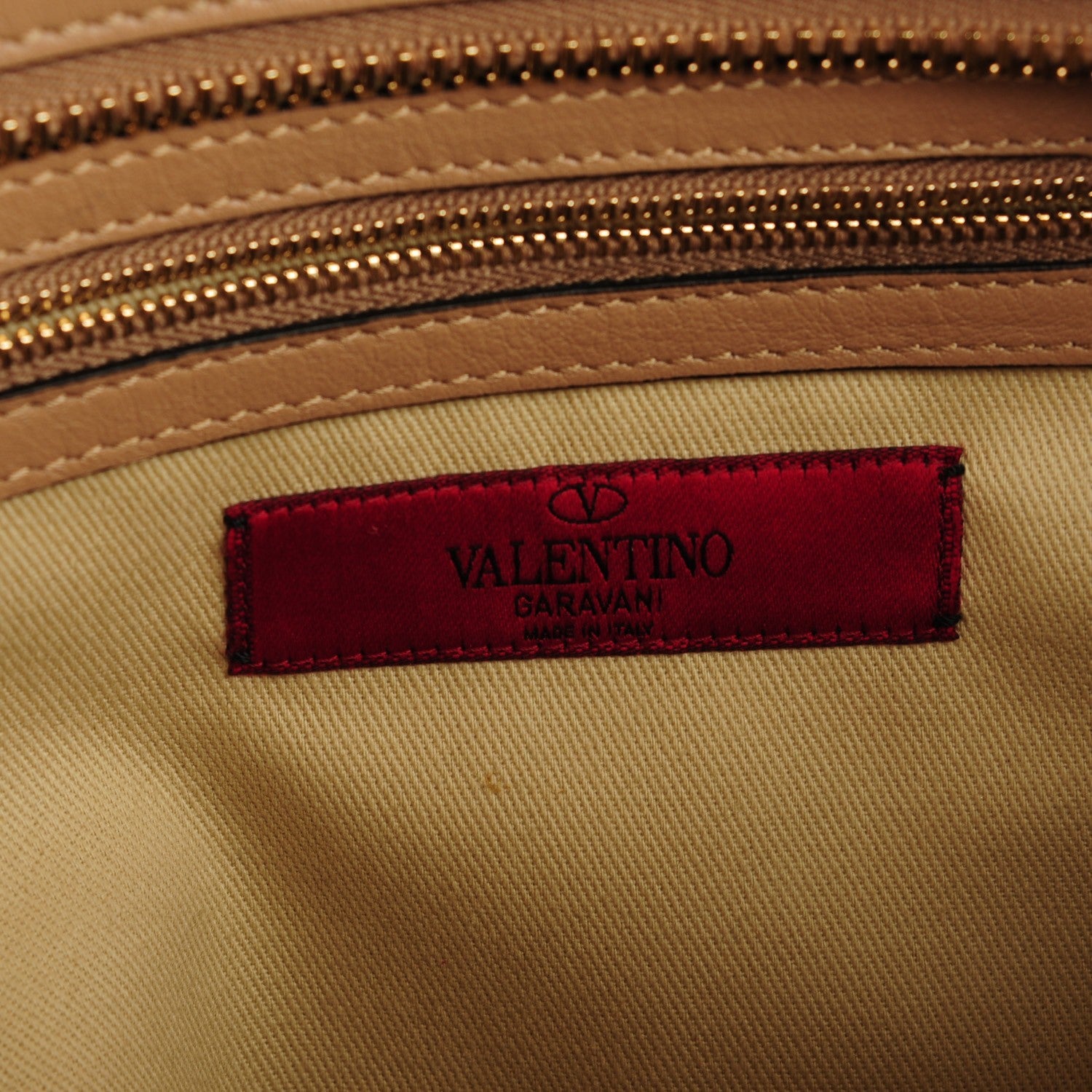 Valentino Garavani Vitello Rockstud Double Handle Tote Alpaca 8 of 9