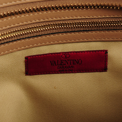 Valentino Garavani Vitello Rockstud Double Handle Tote Alpaca 8 of 9