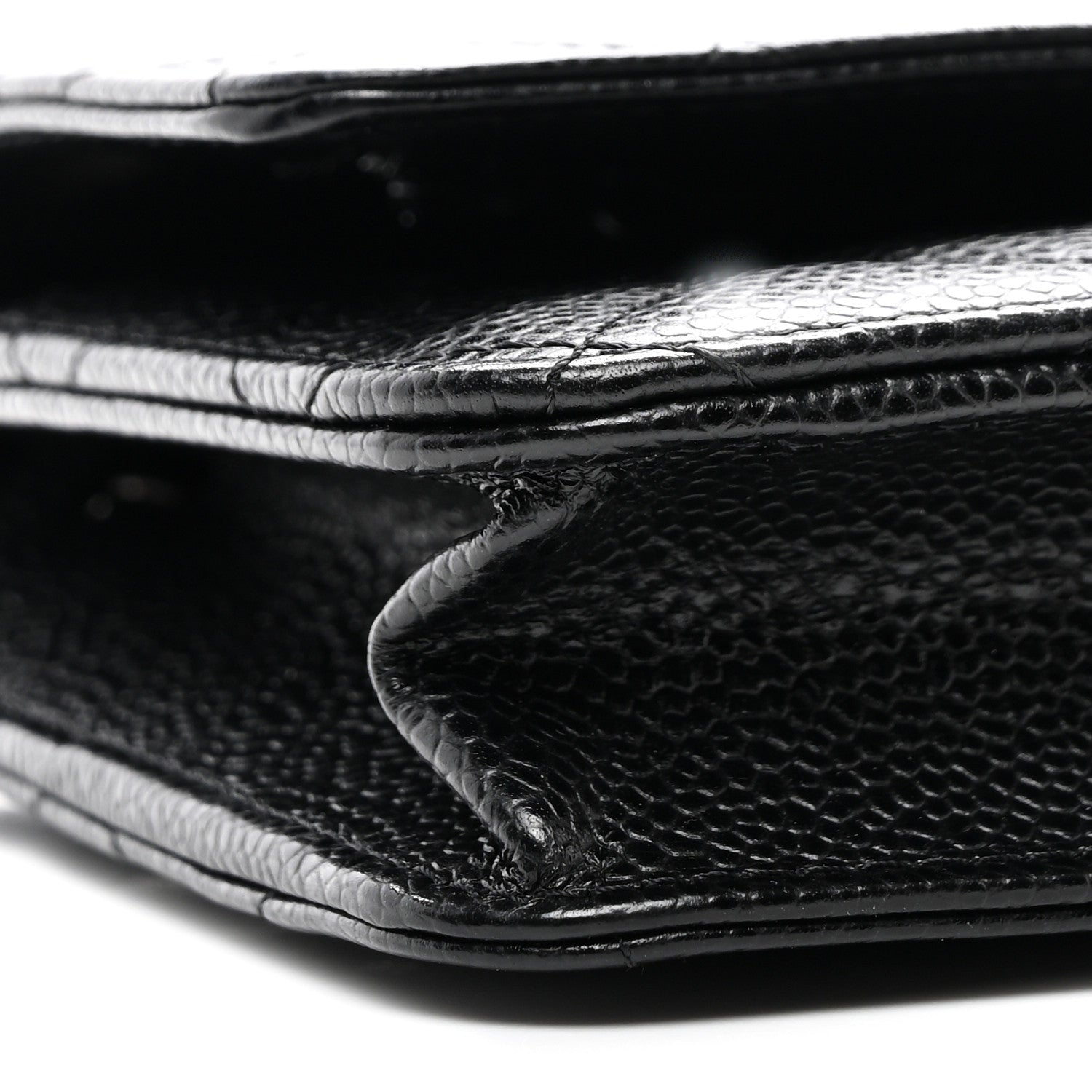 Chanel Caviar Quilted Wallet On Chain WOC Black 9 of 13