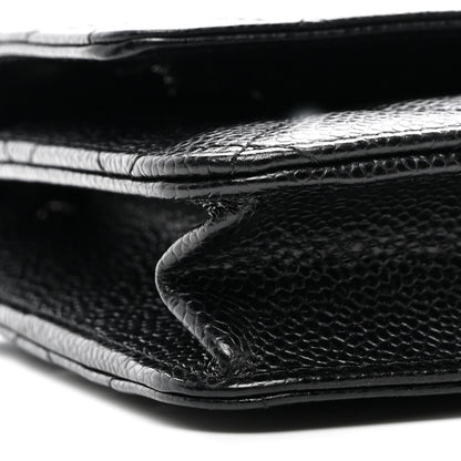 Chanel Caviar Quilted Wallet On Chain WOC Black 9 of 13
