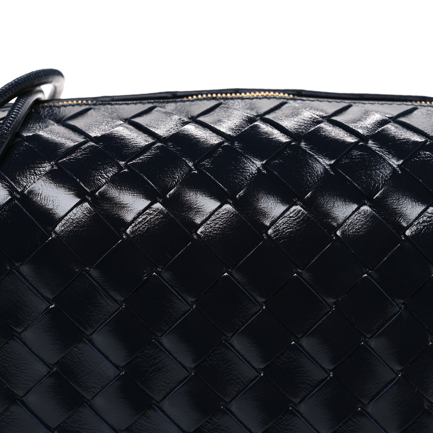 Bottega Veneta Polished Nappa Intrecciato Knot Small Loop Camera Bag Space 7 of 9