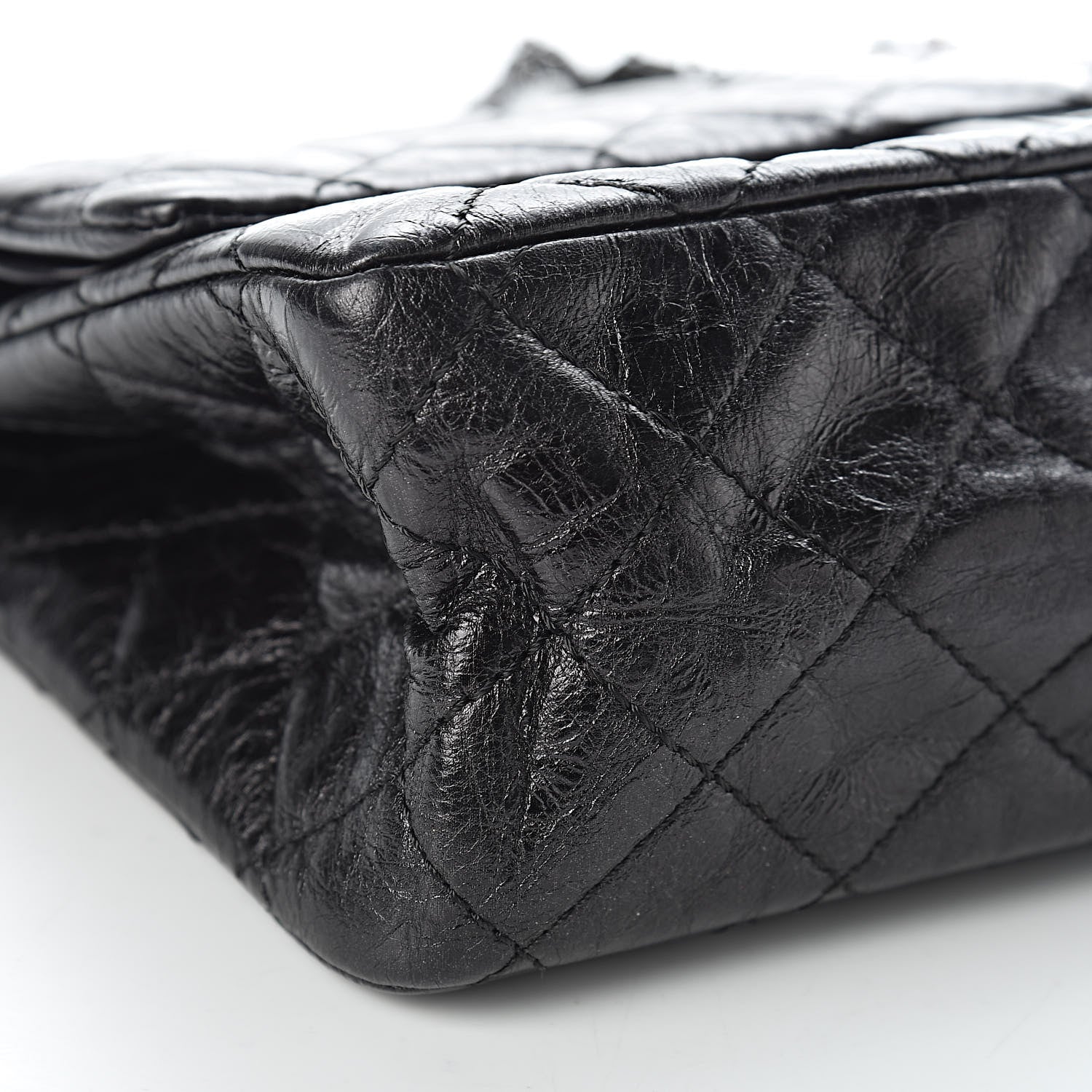 Chanel Glazed Calfskin Quilted 2.55 Reissue 226 Flap So Black 11 of 13