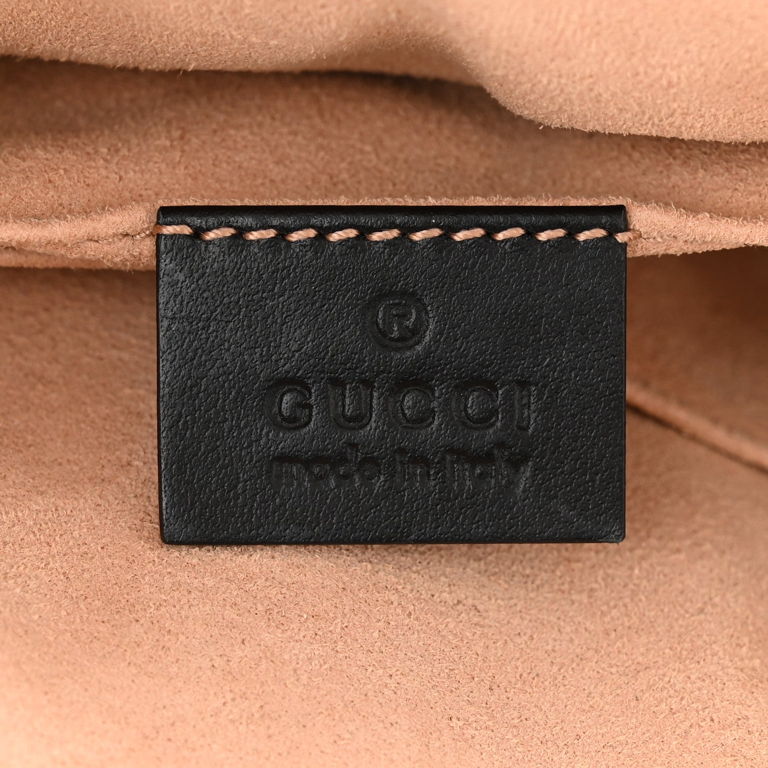 Gucci Calfskin Matelasse Animal Studs GG Marmont Belt Bag Black 5 of 9