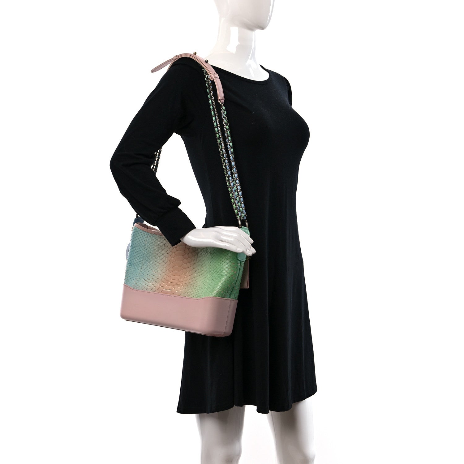 Chanel Snakeskin Medium Gabrielle Hobo Multicolor 2 of 10