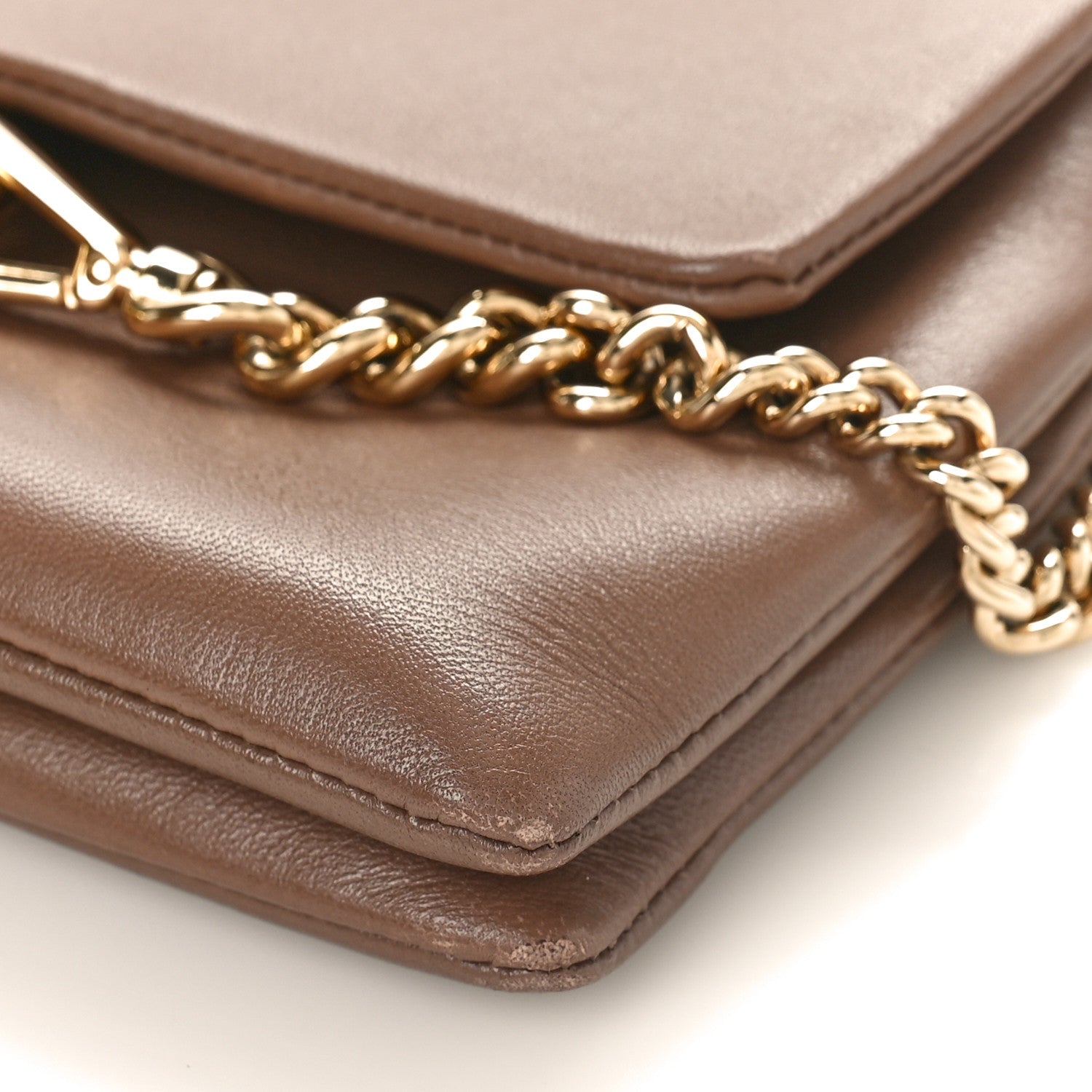 Chloe Lambskin Small Faye Top Handle Bag Brown 10 of 10