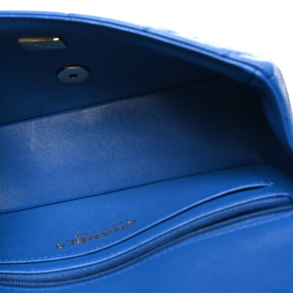 Chanel Lambskin Quilted Mini Rectangular Flap Blue 5 of 10