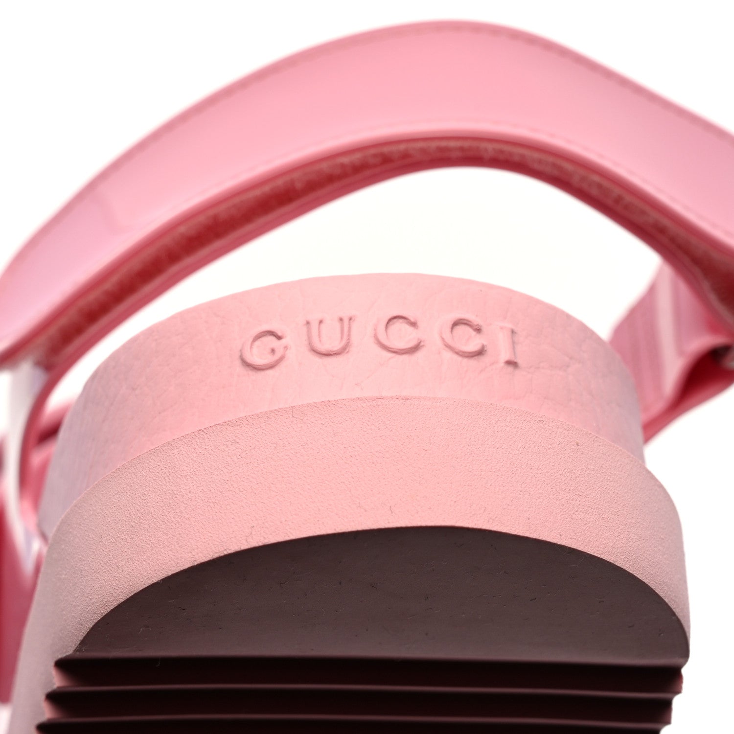Gucci Rubber Mini Double G Womens Isla Dad Sandals 42 Wild Rose 6 of 9