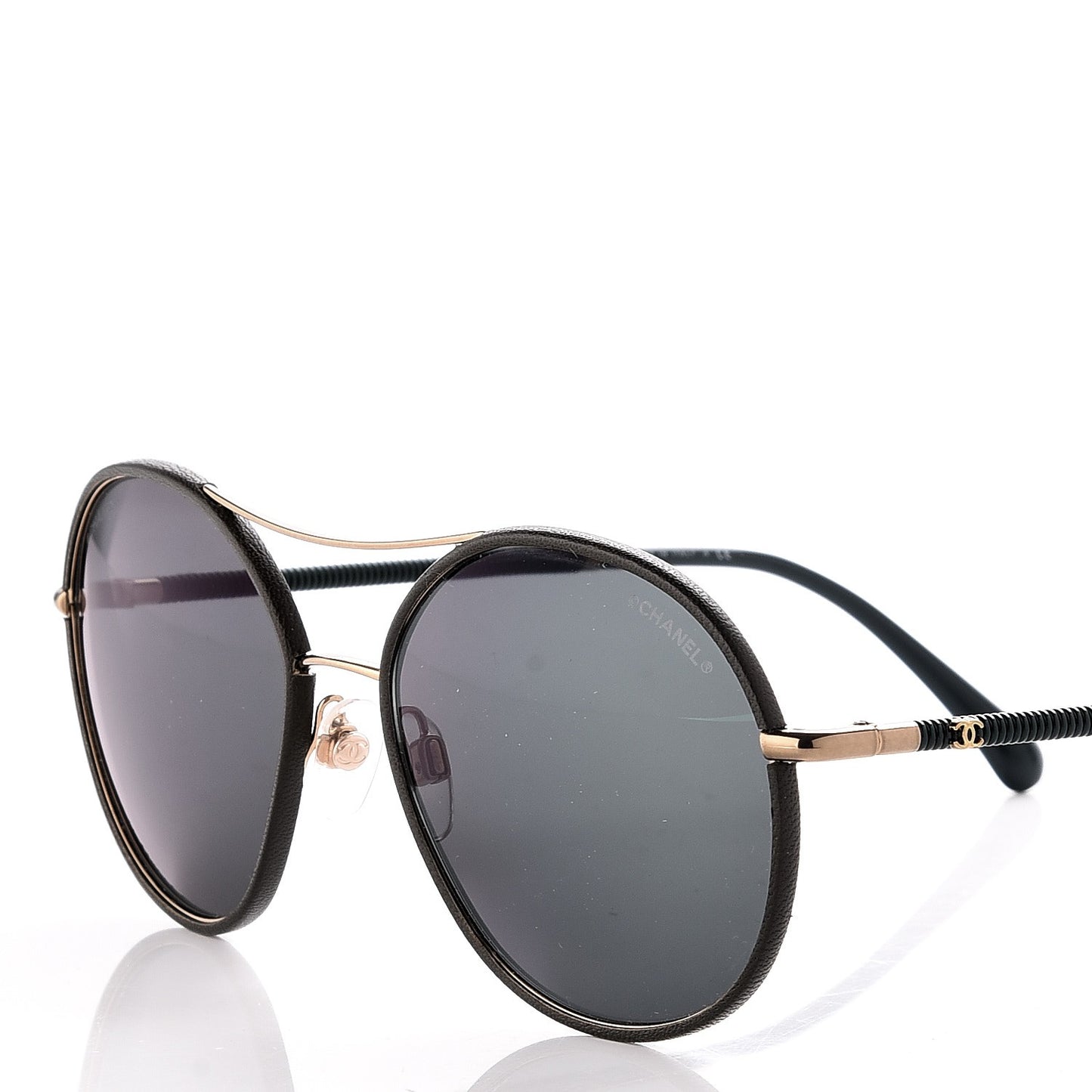 Round Pilot Sunglasses 4228-Q Dark Green