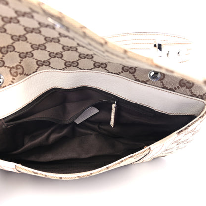 Gucci Monogram Satchel Bag Off White 4 of 4