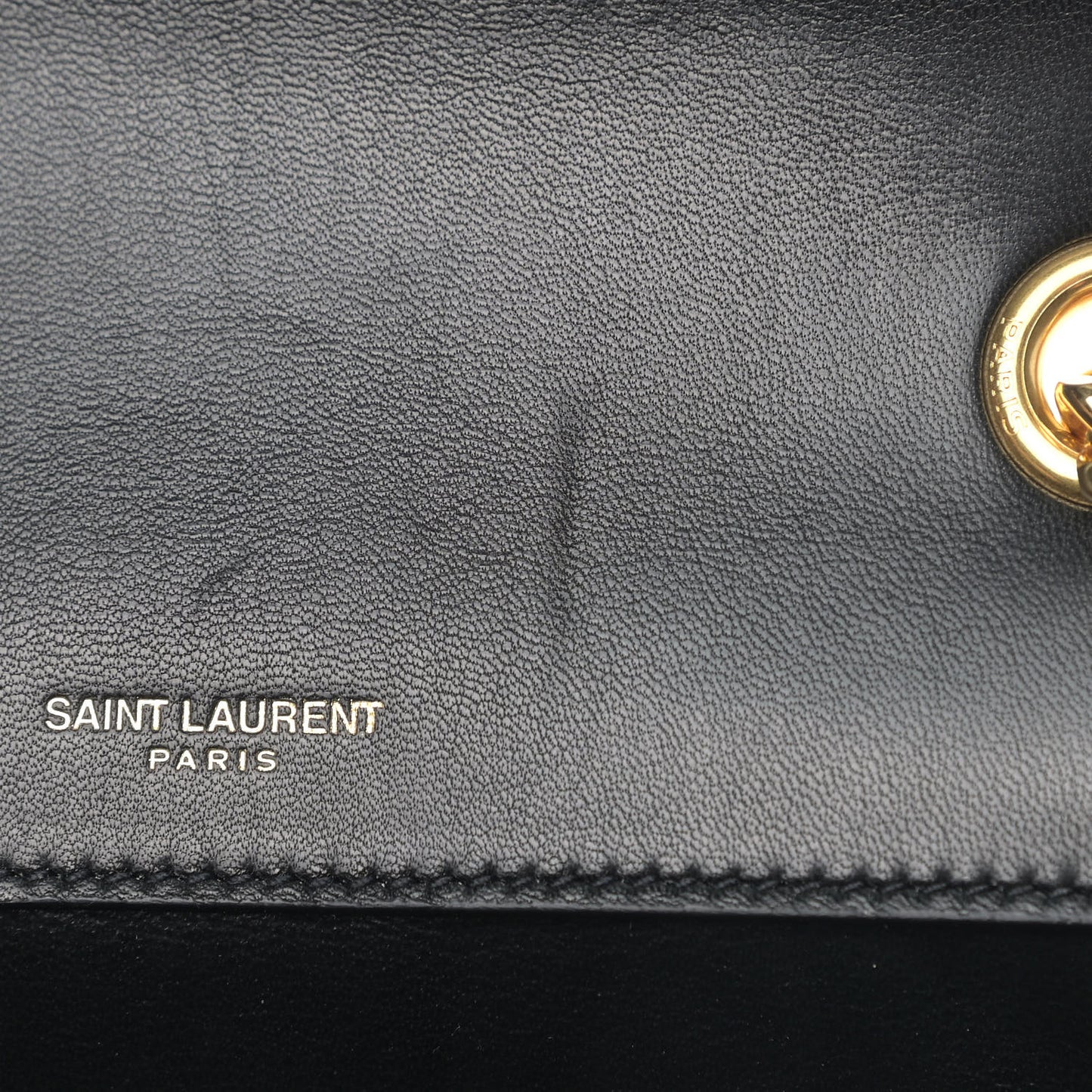 Lambskin Matelasse Chevron Monogram Small Sulpice Bag Black