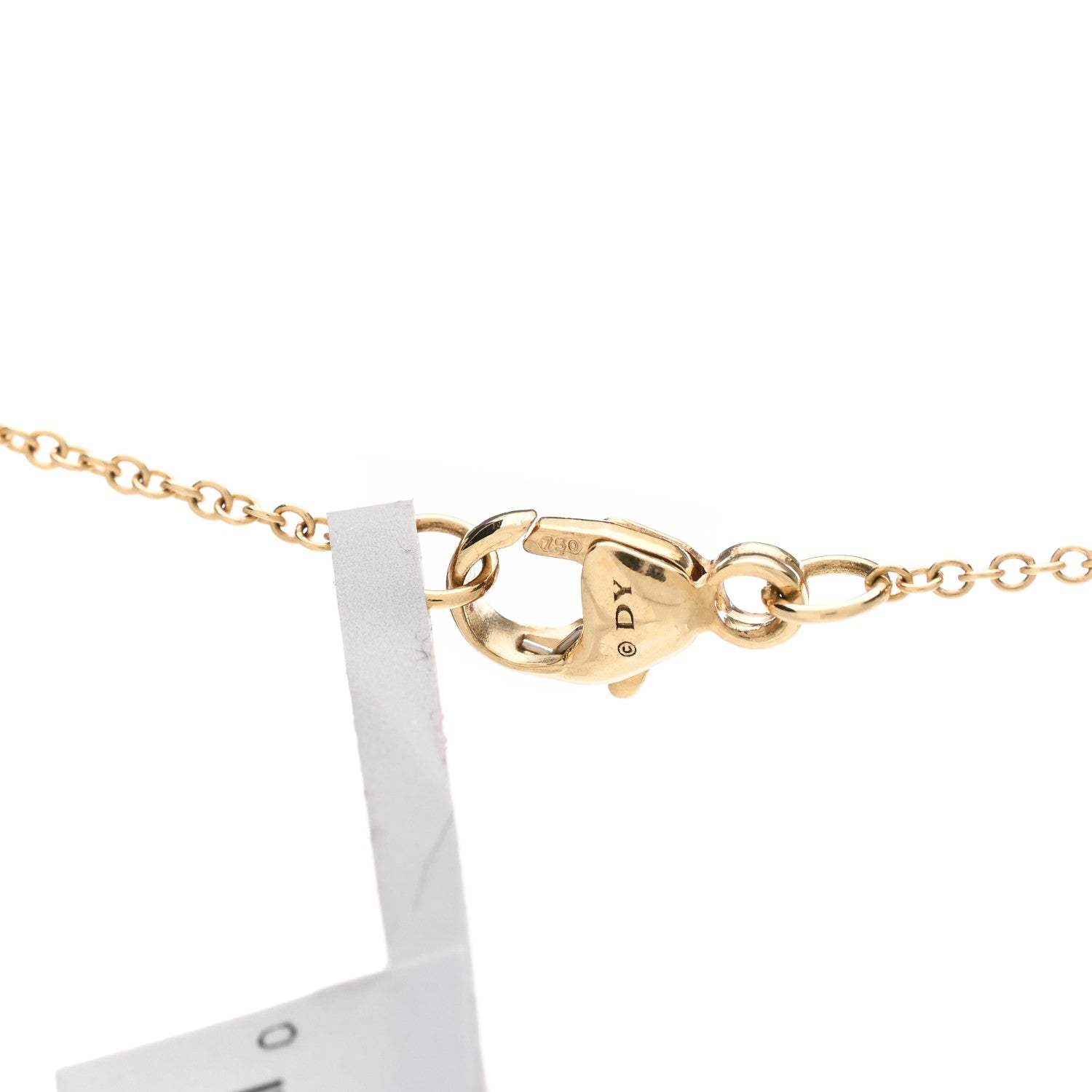 David Yurman 18K Yellow Gold Diamond Tanzanite Novella Pendant Necklace 3 of 4
