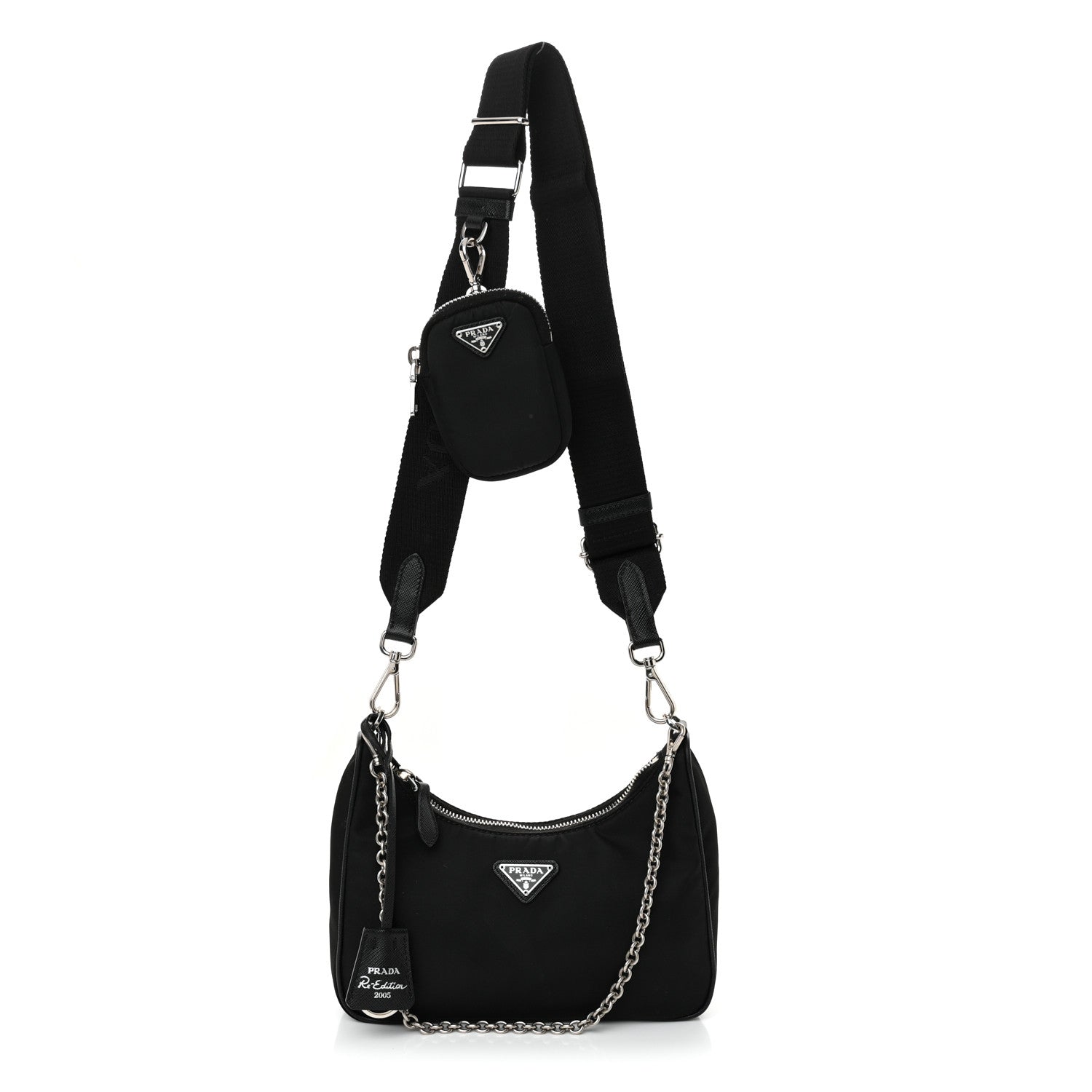 Prada Nylon Re-Edition 2005 Shoulder Bag Black 1 of 13
