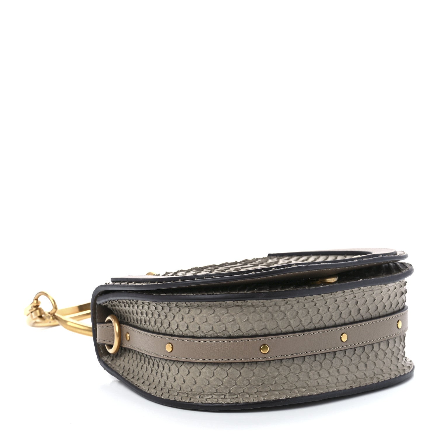 Chloe Python Small Nile Bracelet Bag Motty Grey 4 of 13