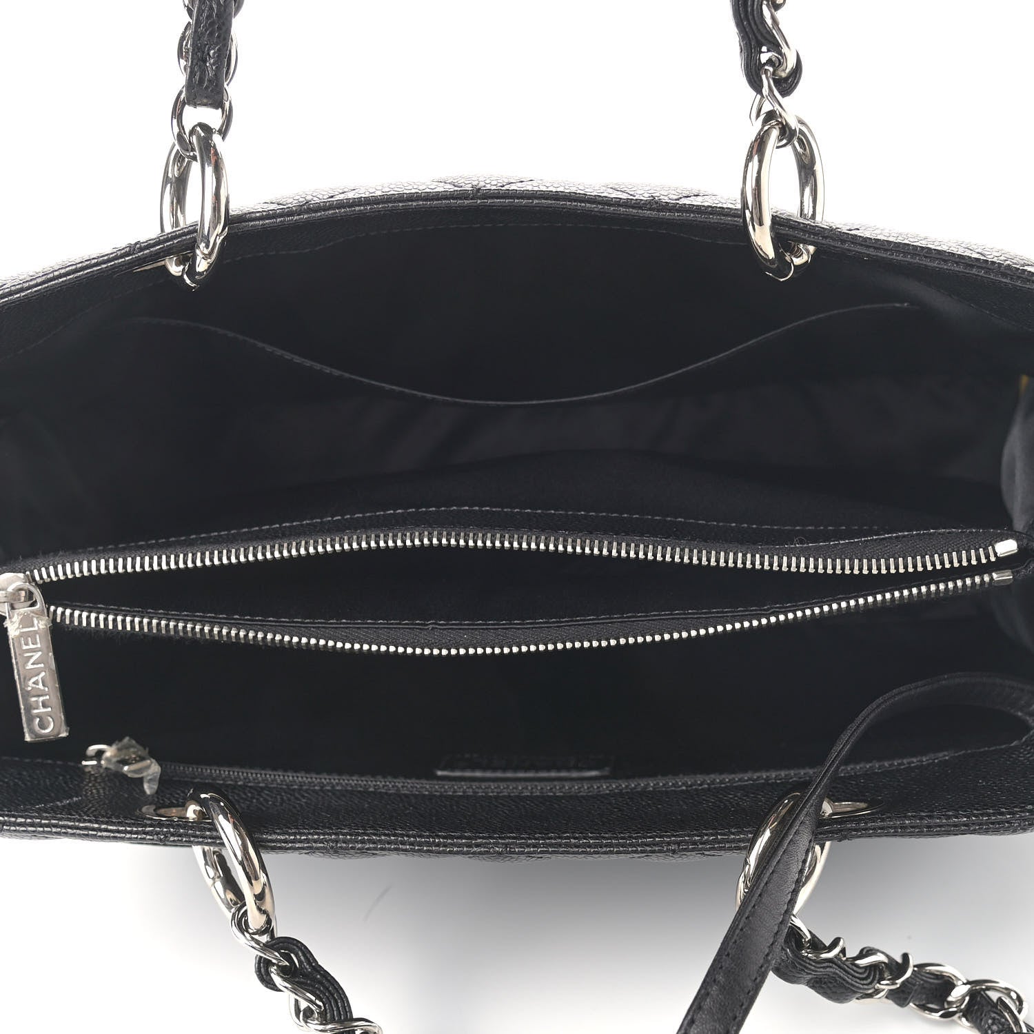 Chanel Caviar Quilted Grand Shopping Tote GST Black 5 of 11
