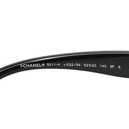 Chanel Calfskin Chain Sunglasses 5511-A Black 7 of 7