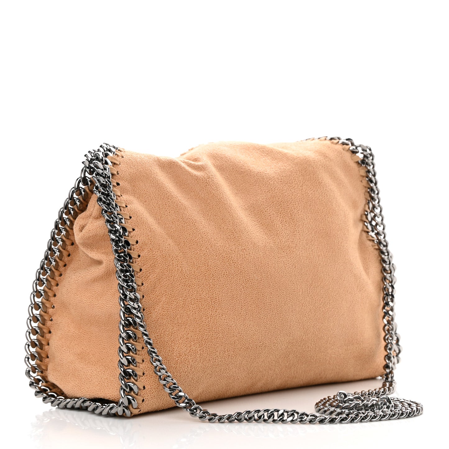 Shaggy Deer Mini Falabella Fold Over Tote Beige