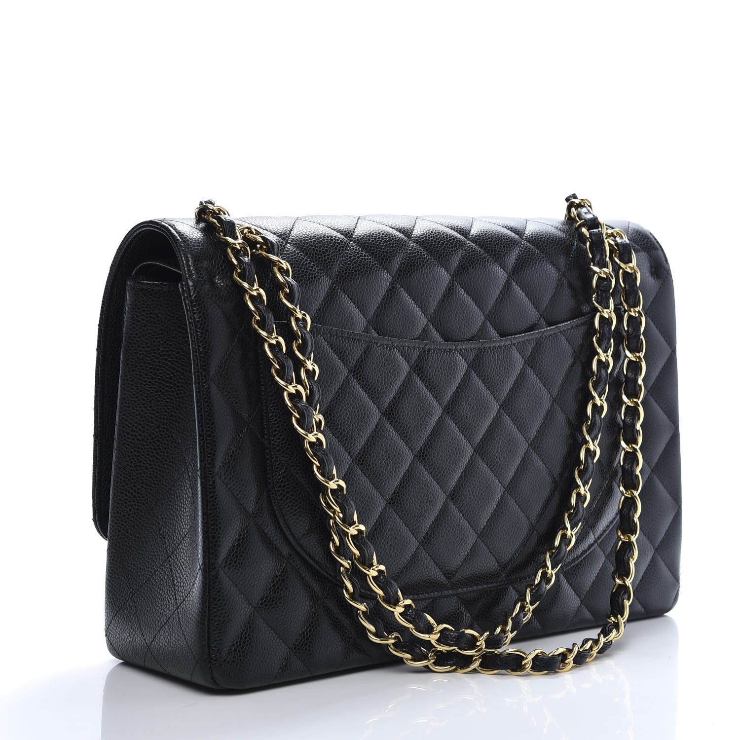 Chanel Caviar Quilted Maxi Double Flap Black 3 of 11