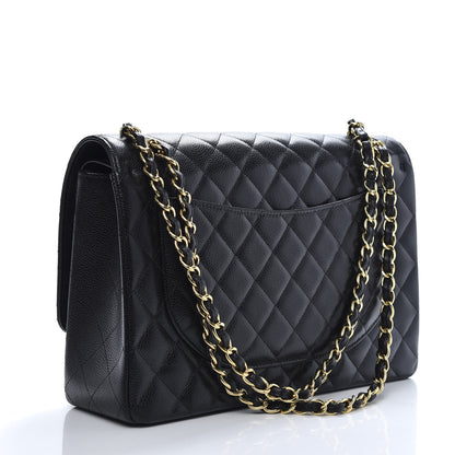 Chanel Caviar Quilted Maxi Double Flap Black 3 of 11