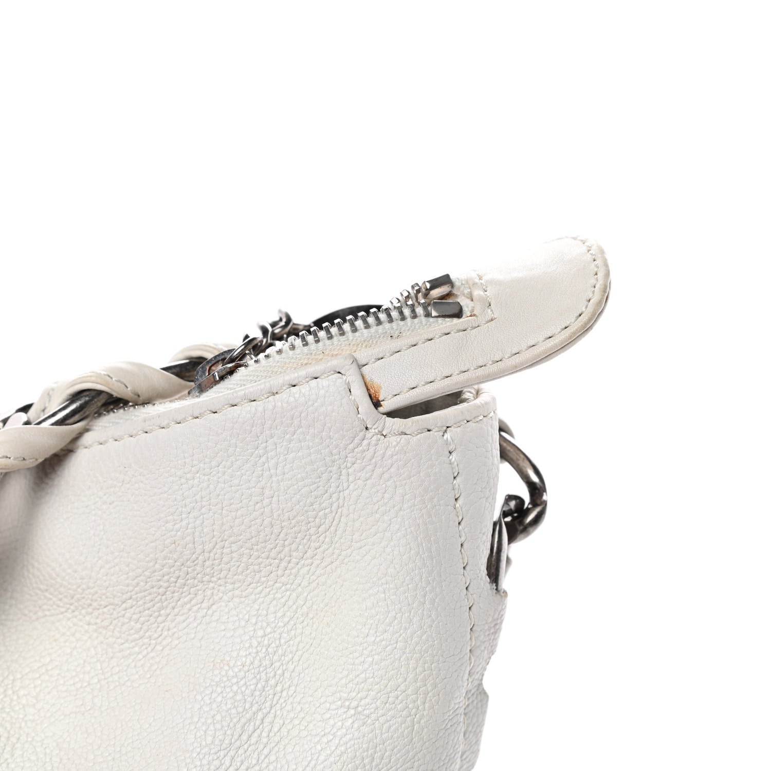 Chanel Calfskin Modern Chain Hobo White 12 of 13