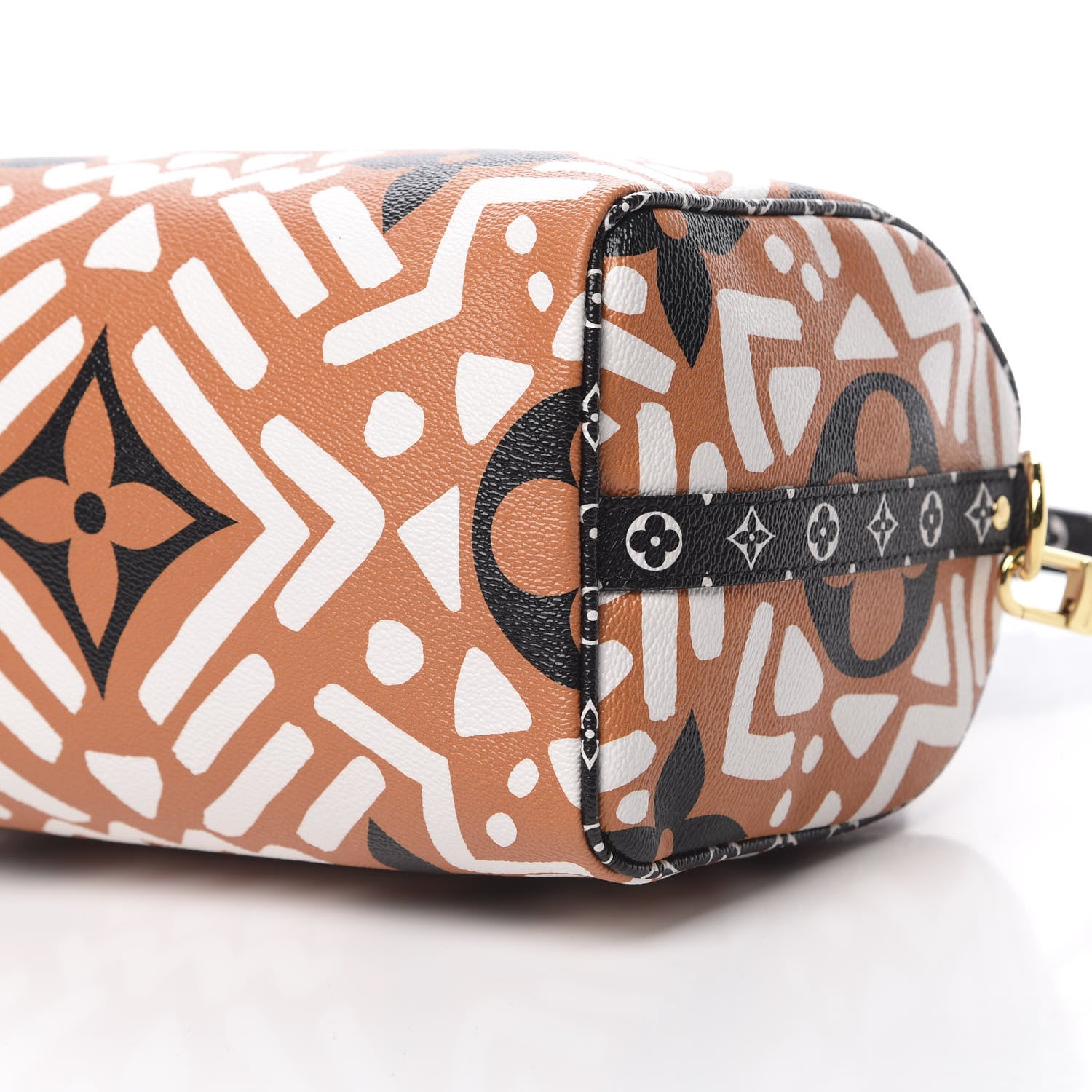 Louis Vuitton Monogram Giant Crafty Speedy Bandouliere 25 Creme Caramel 9 of 10