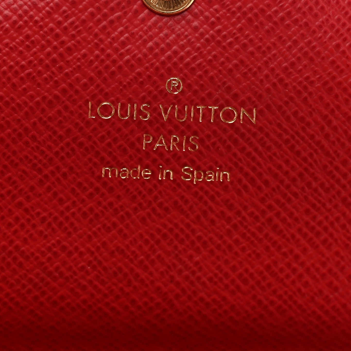 Damier Ebene Josephine Wallet Red