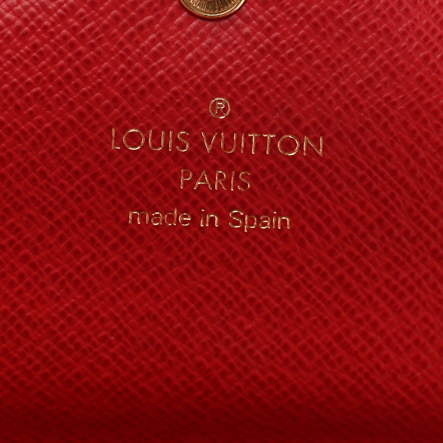 Louis Vuitton Damier Ebene Josephine Wallet Red 6 of 10