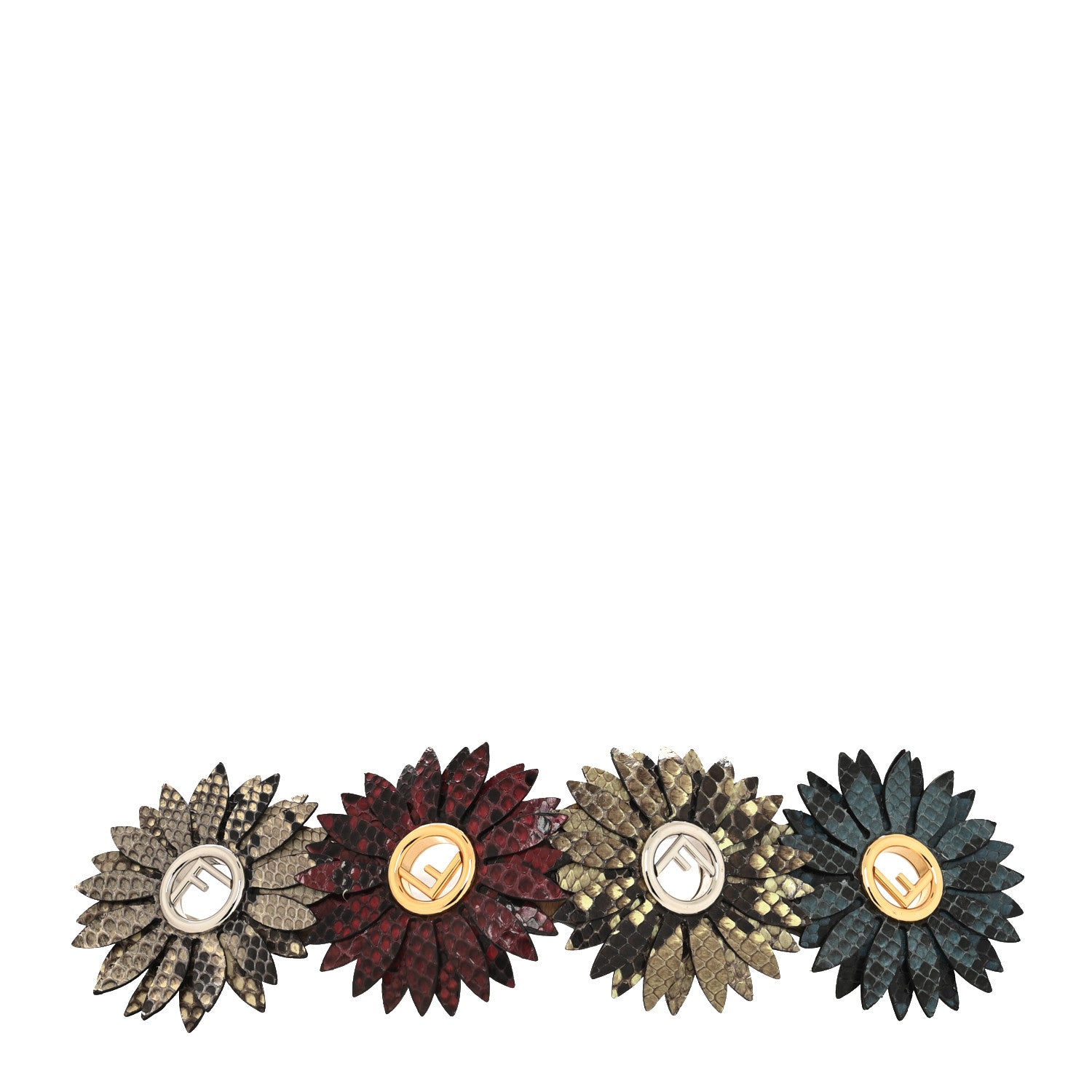 Fendi Snakeskin F is Fendi Flower Mini Strap Multicolor 1 of 4