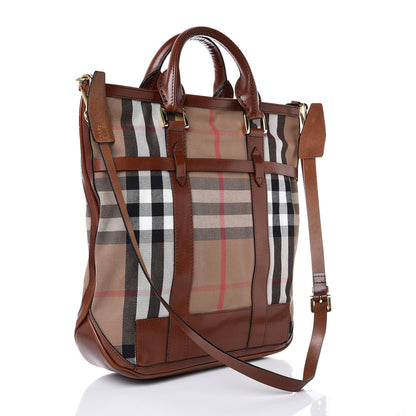 Burberry House Check Tote Dark Tan 4 of 9
