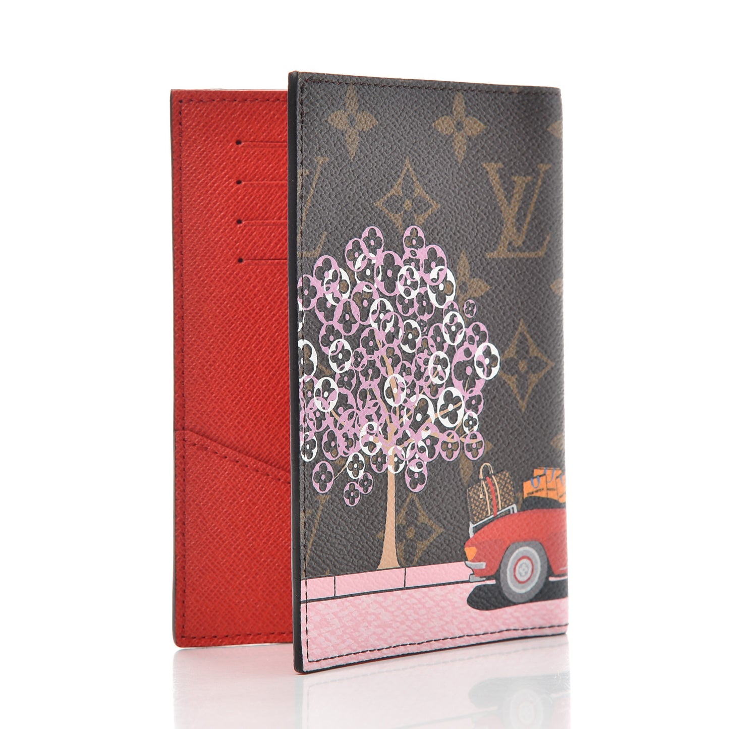 Monogram 2019 Christmas Animation Passport Cover Rouge