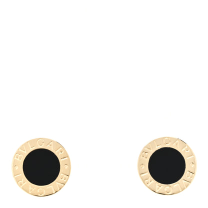 Bulgari 18K Yellow Gold Black Onyx BVLGARI BVLGARI Stud Earrings 1 of 5