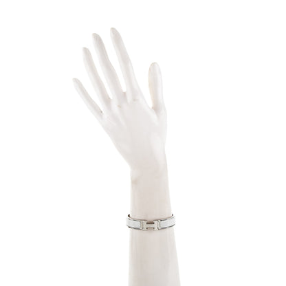 Hermes Enamel Narrow Clic Clac H Bracelet PM White 2 of 4