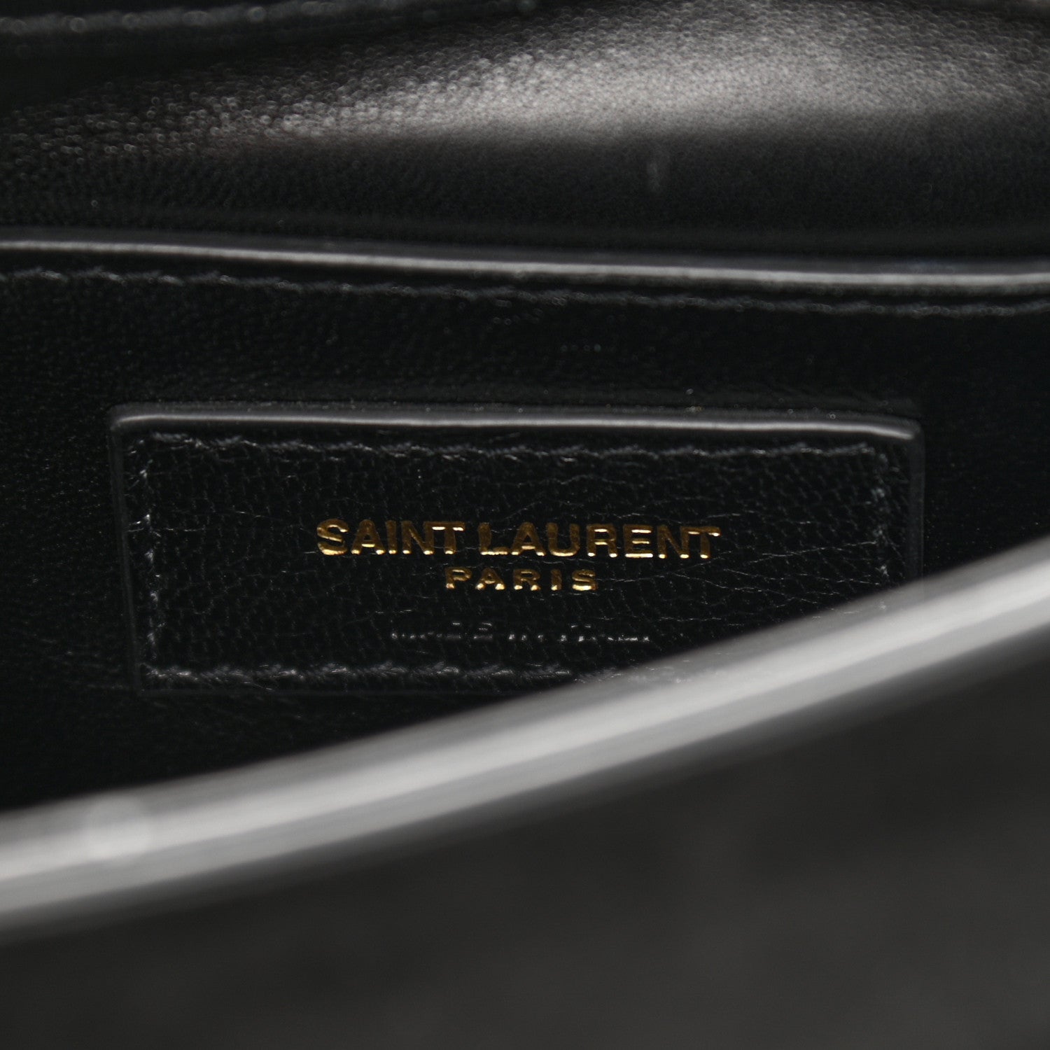 Saint Laurent Suede Small Classic Monogram Kate Chain Satchel Black 7 of 12