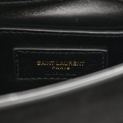 Saint Laurent Suede Small Classic Monogram Kate Chain Satchel Black 7 of 12