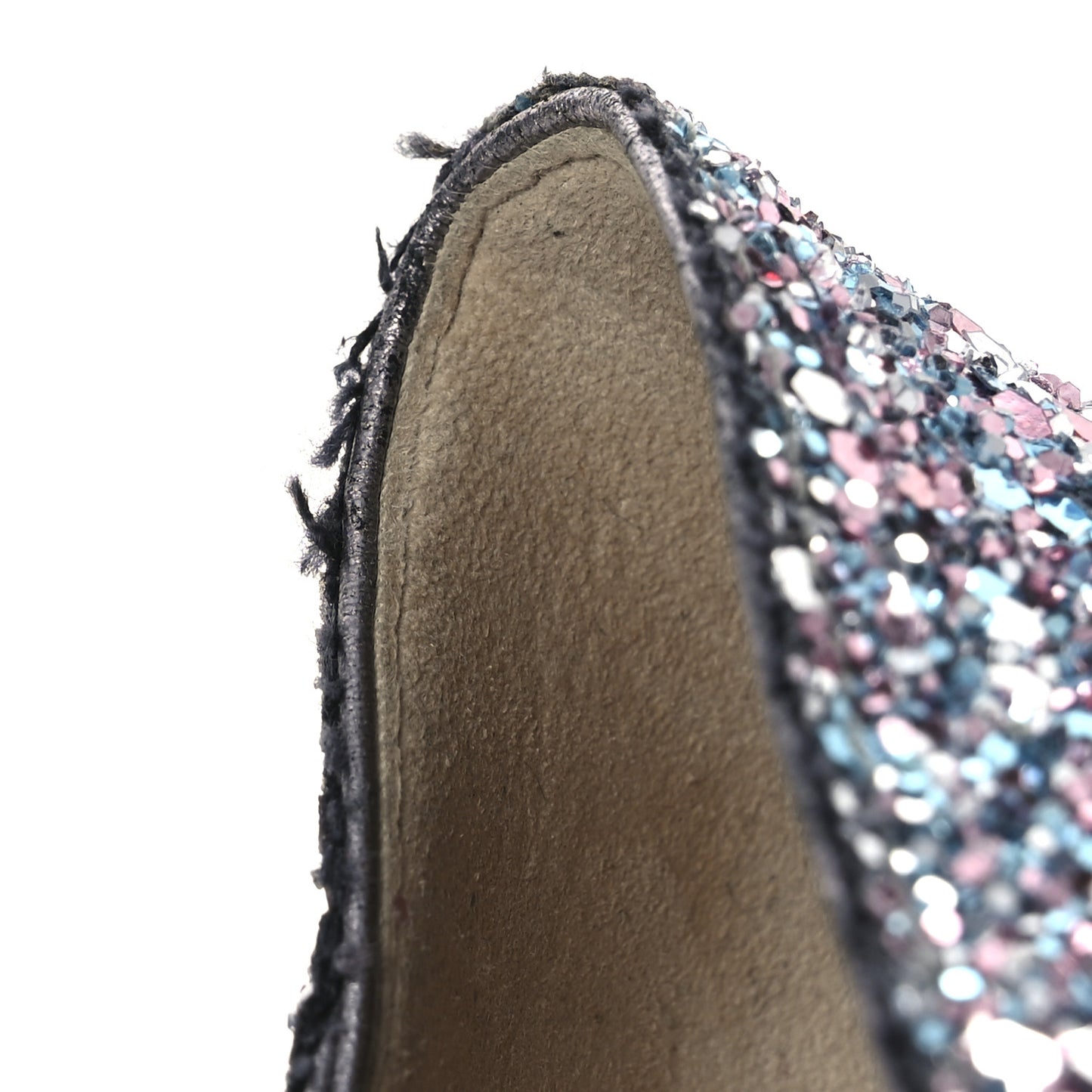 Coarse Glitter Degrade Pointy Toe Romy 100 Pumps 40 Bubblegum Multicolor