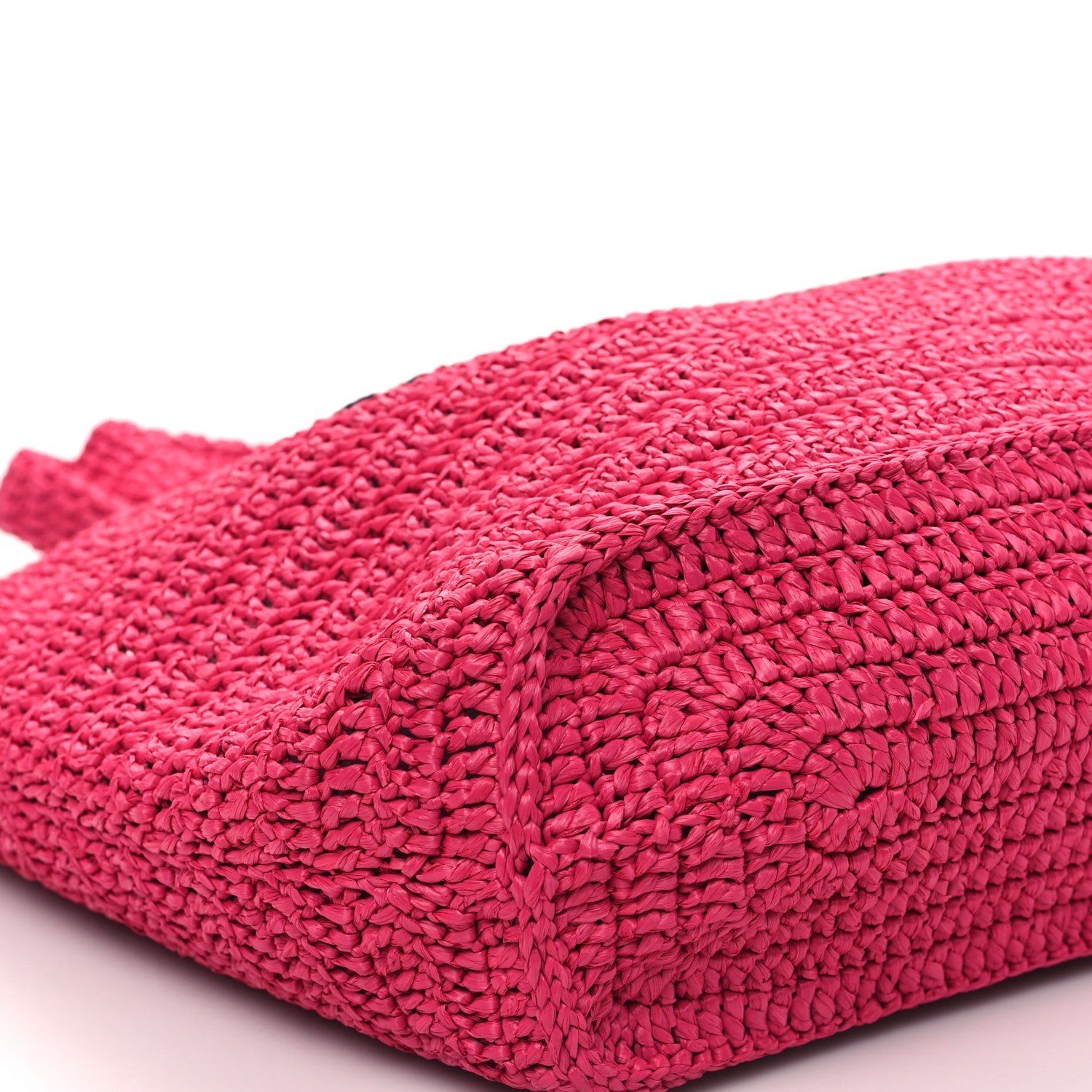 Saint Laurent Raffia Rive Gauche Tote Pink 9 of 10