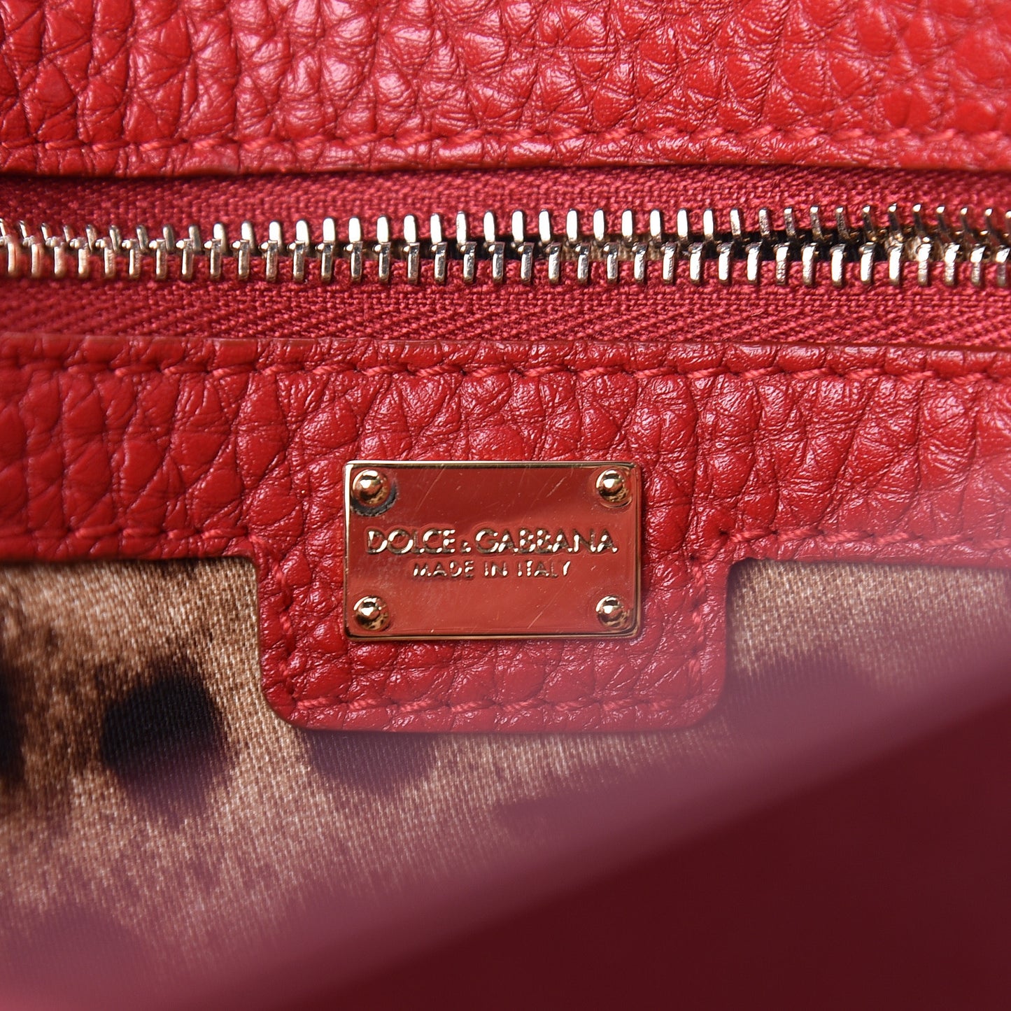 Calfskin Padlock Shoulder Bag Red