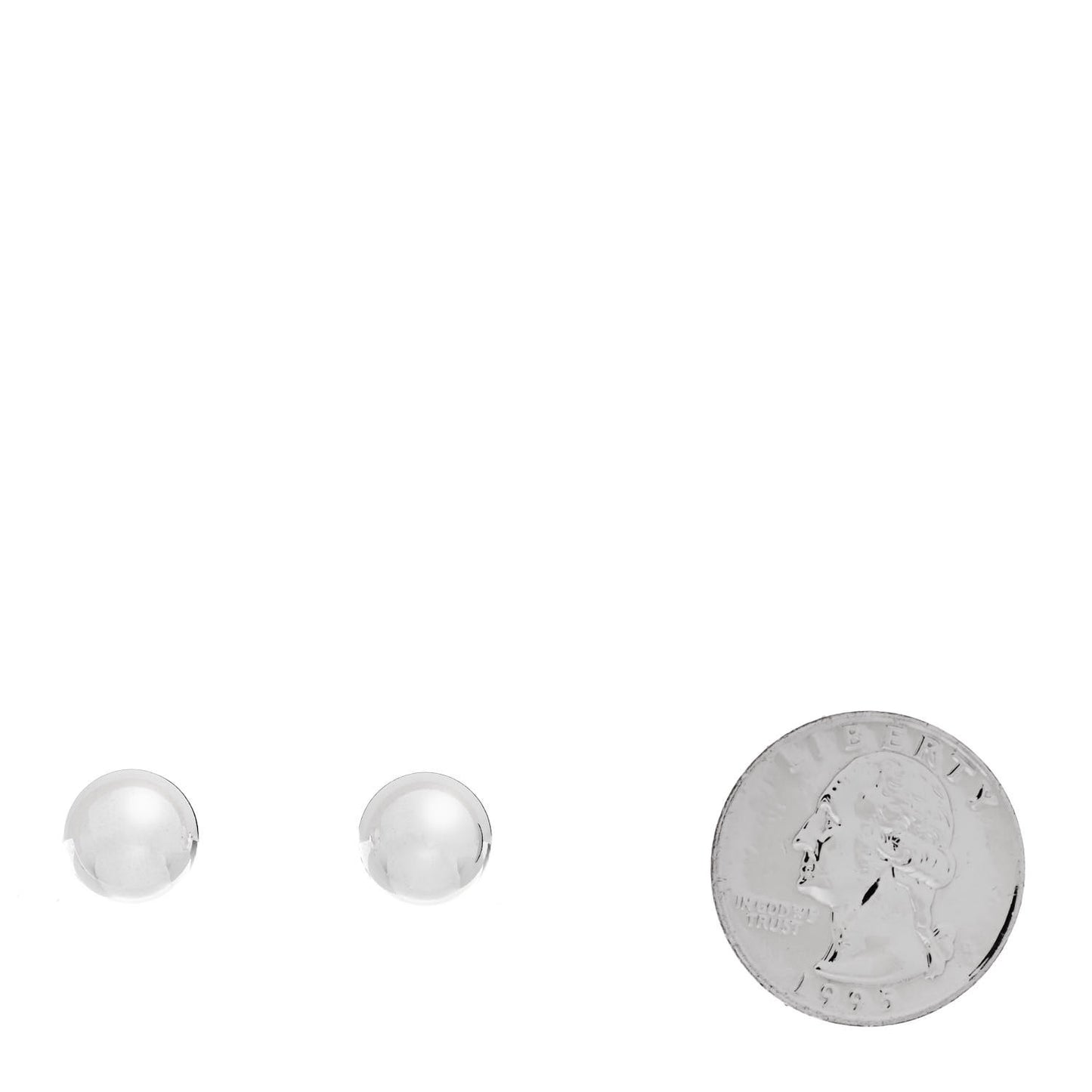 Sterling Silver 10mm HardWear Ball Earrings
