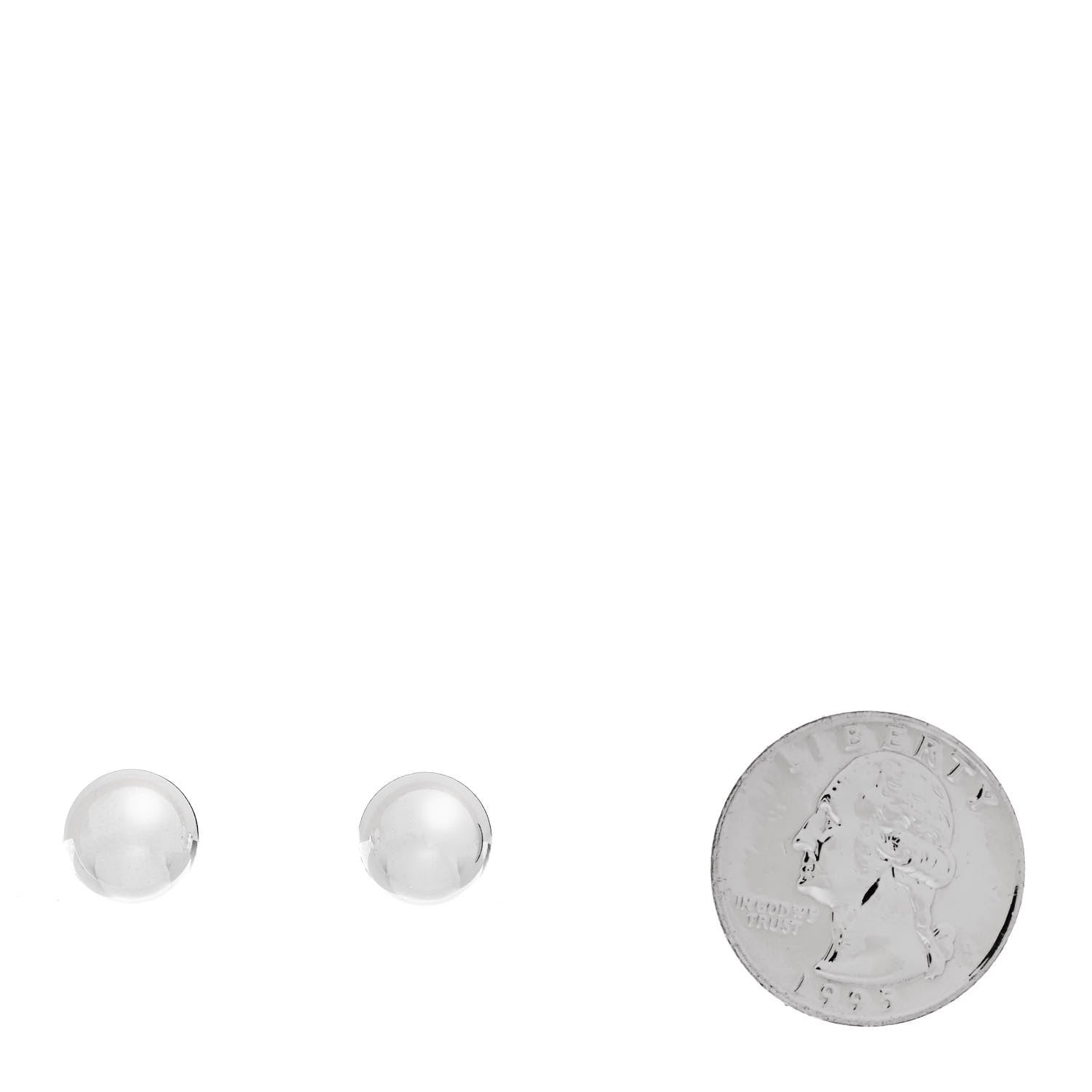 Tiffany Sterling Silver 10mm HardWear Ball Earrings 2 of 4