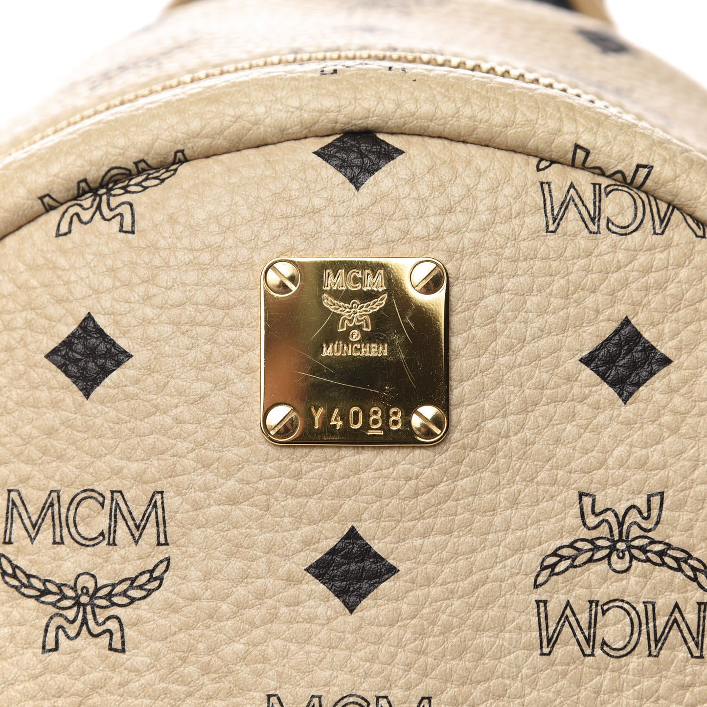 Visetos Side Stud Mini Stark Backpack Beige