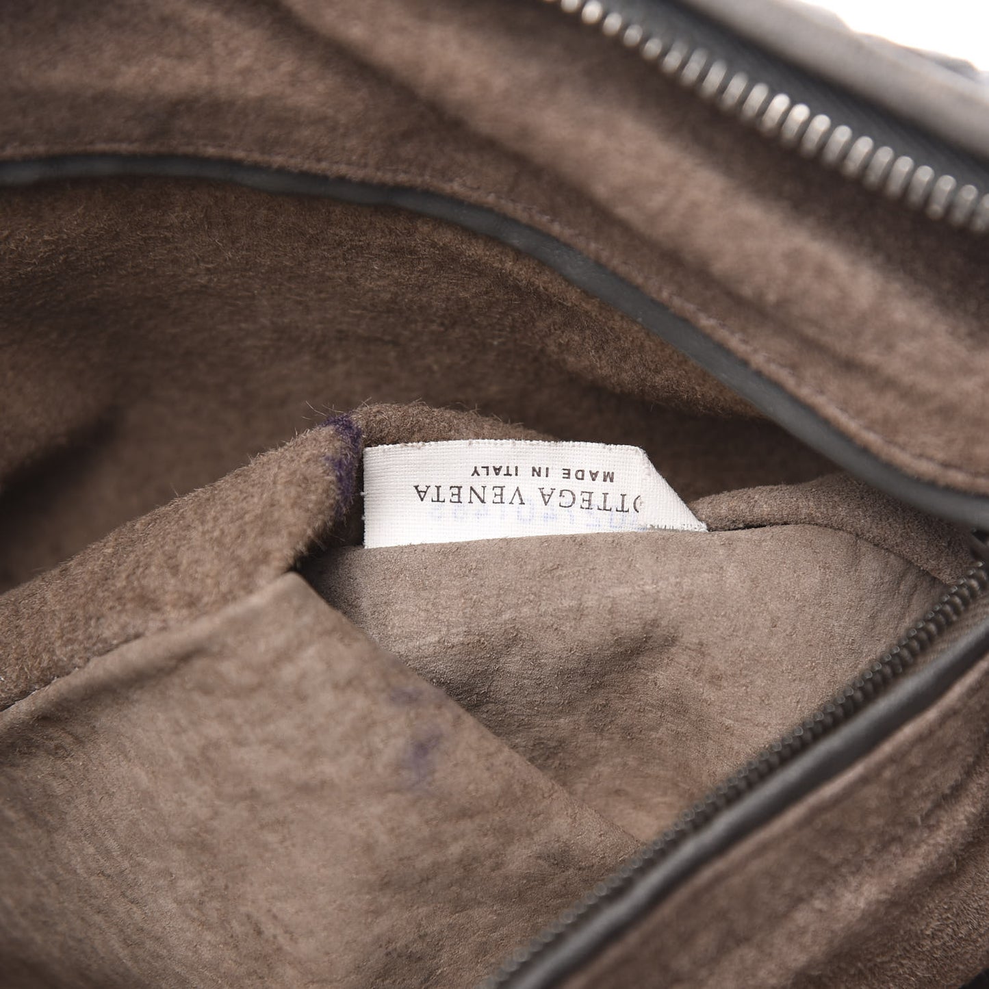 Nappa Intrecciato Large Veneta Hobo Grey