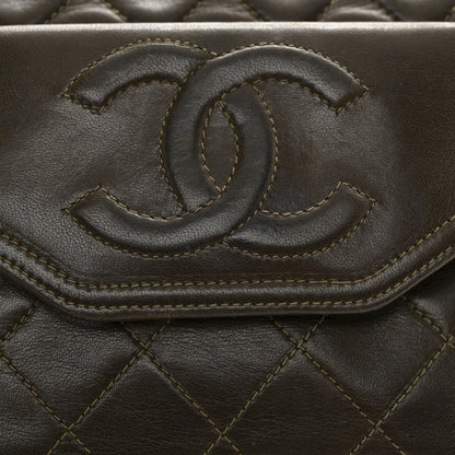 Chanel Lambskin Quilted Tassel Camera Case Brown 15 of 15