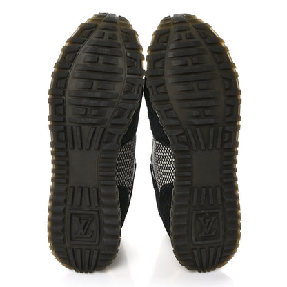 Louis Vuitton Suede Printed Run Away Sneakers 41 Black 5 of 9