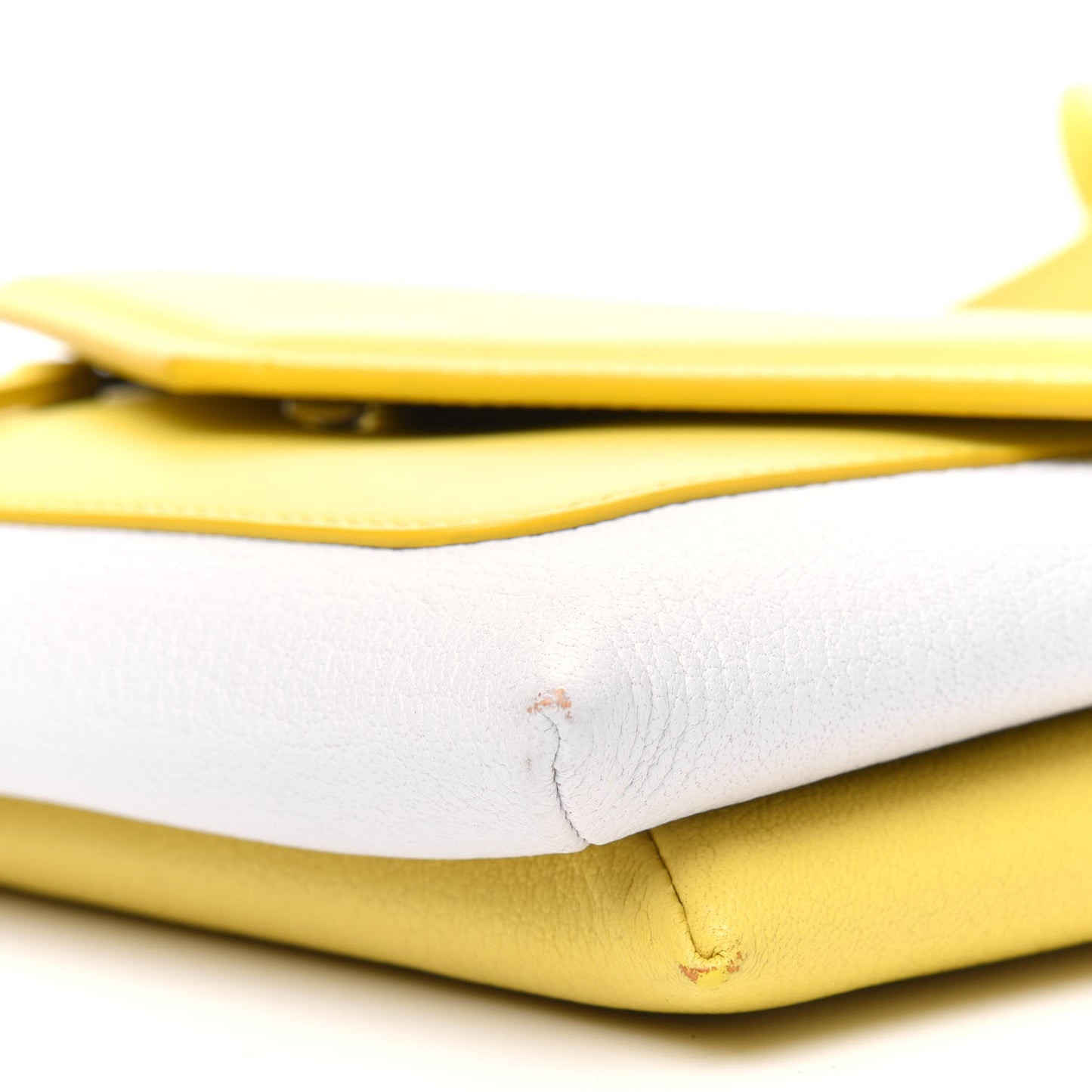 Calfskin Duetto Crossbody Bag Yellow