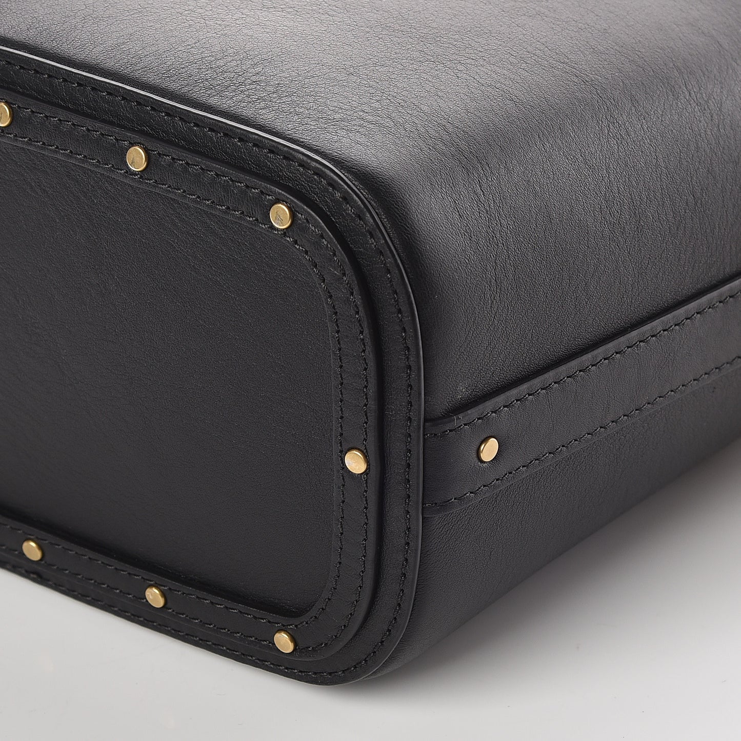 Smooth Calfskin Small Roy Bucket Bag Black