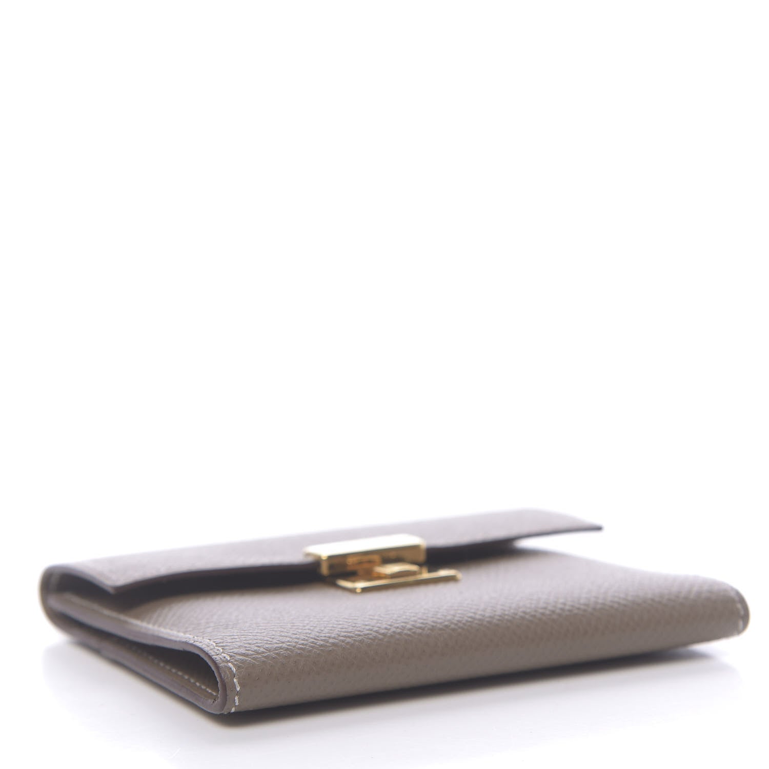 Hermes Epsom Clic Mini Card Holder Etoupe 4 of 8